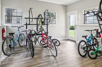Community bike storage room